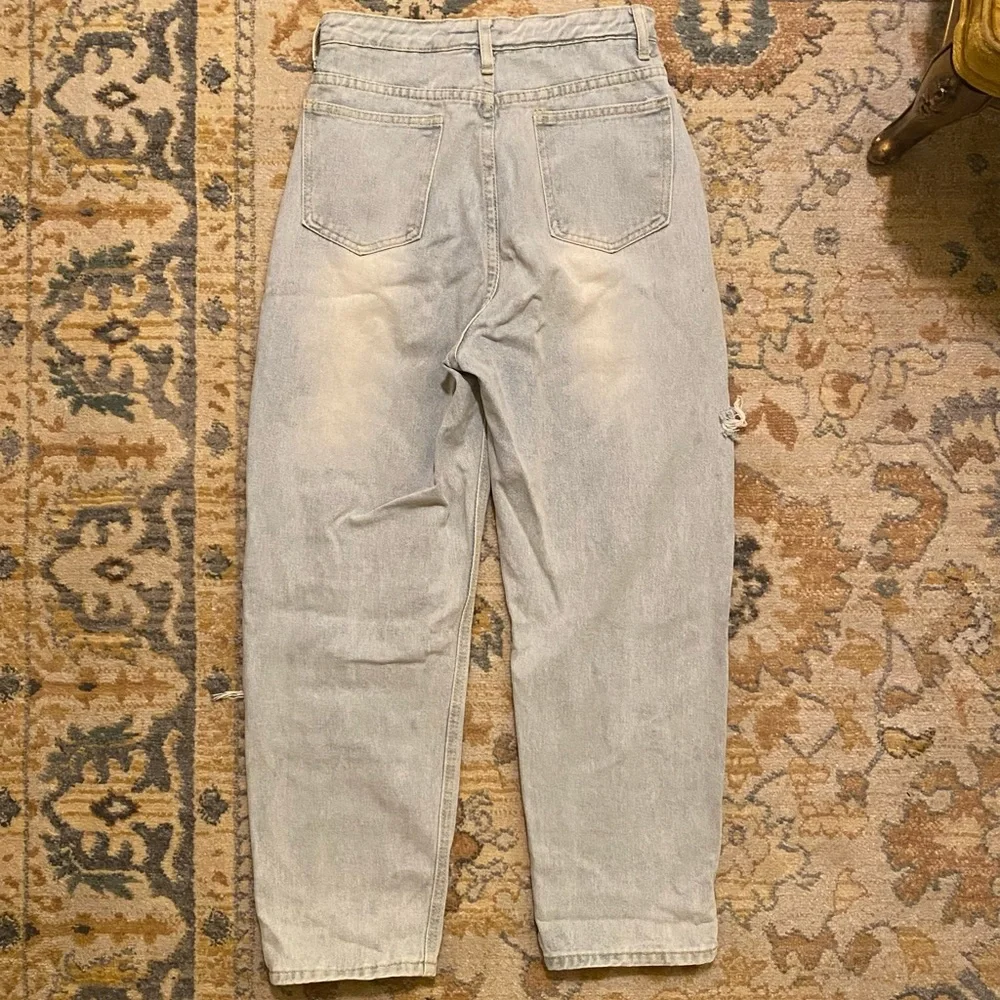 Light Wash Denim Jeans women’s size Small Boyfriend Fit Baggy Style